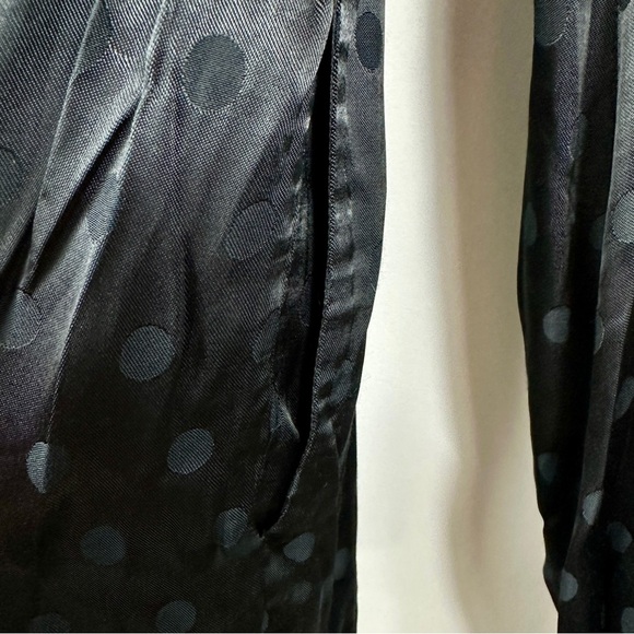 Romper Long Sleeve NWT Polka Dot Satin Goth Chic Y2K Party Small Majorelle - Picture 7 of 15